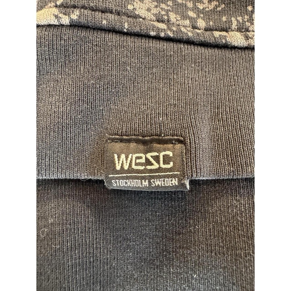 Wesc Branko Sweatshirt in black acid wash  XS - Picture 7 of 8